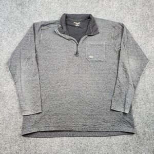 Ariat Rebar Pullover Mens XL Gray Long Sleeve Quarter Zip Work Casual Shirt Top